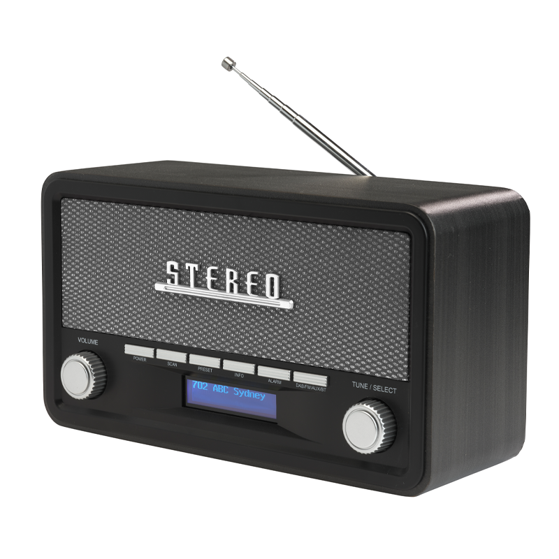 Koop DAB Radio - Retro Radio - DAB+/ FM Radio - Bluetooth - LCD Scherm - AUX - 5706751054792