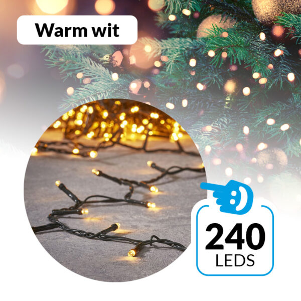 Koop Kerstboomverlichting met 240 ledlampjes - Warm Wit - 8718861692648