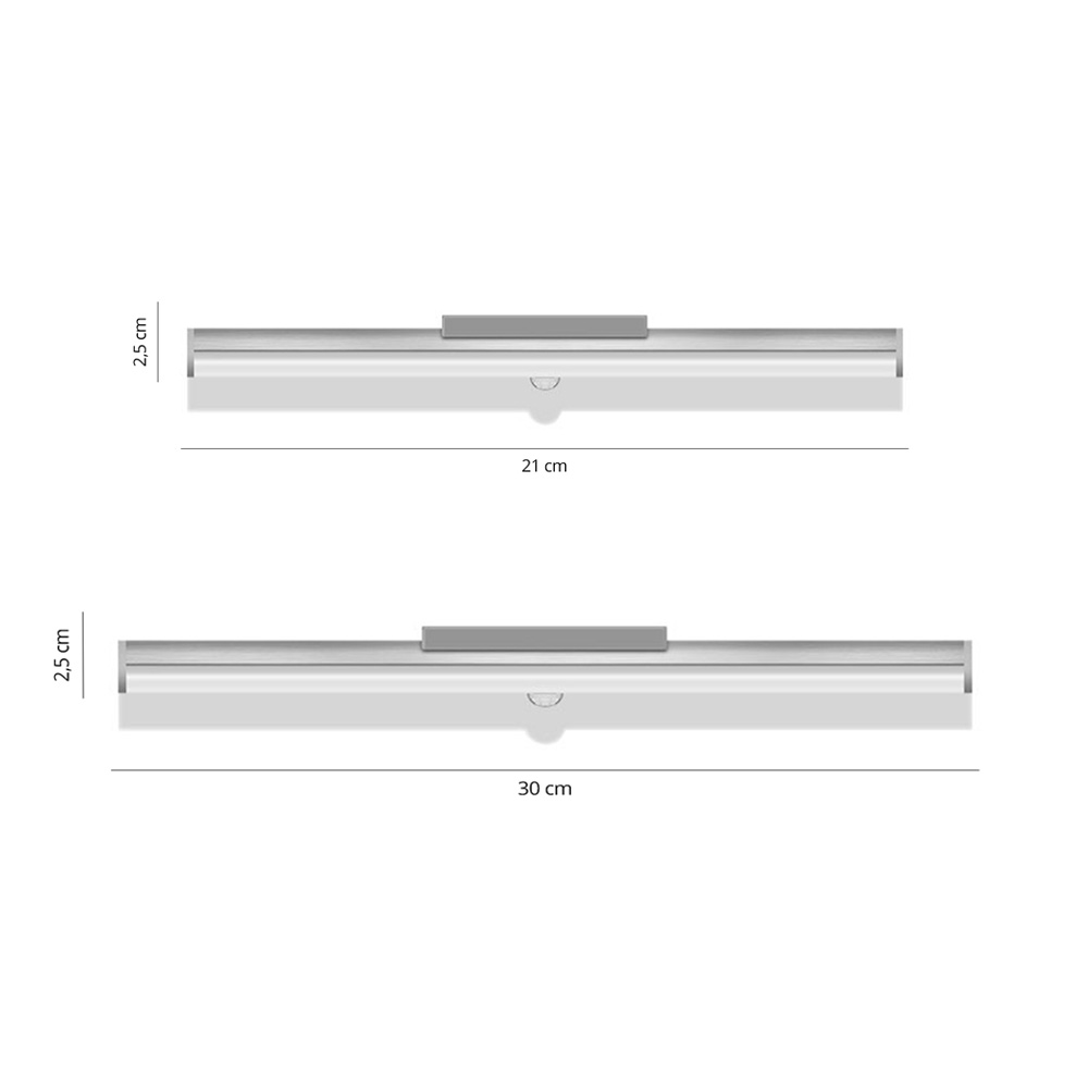 Koop 2-pack Ledlamp draadloze kastverlichting met sensor - 2x 30cm - 8720955003308