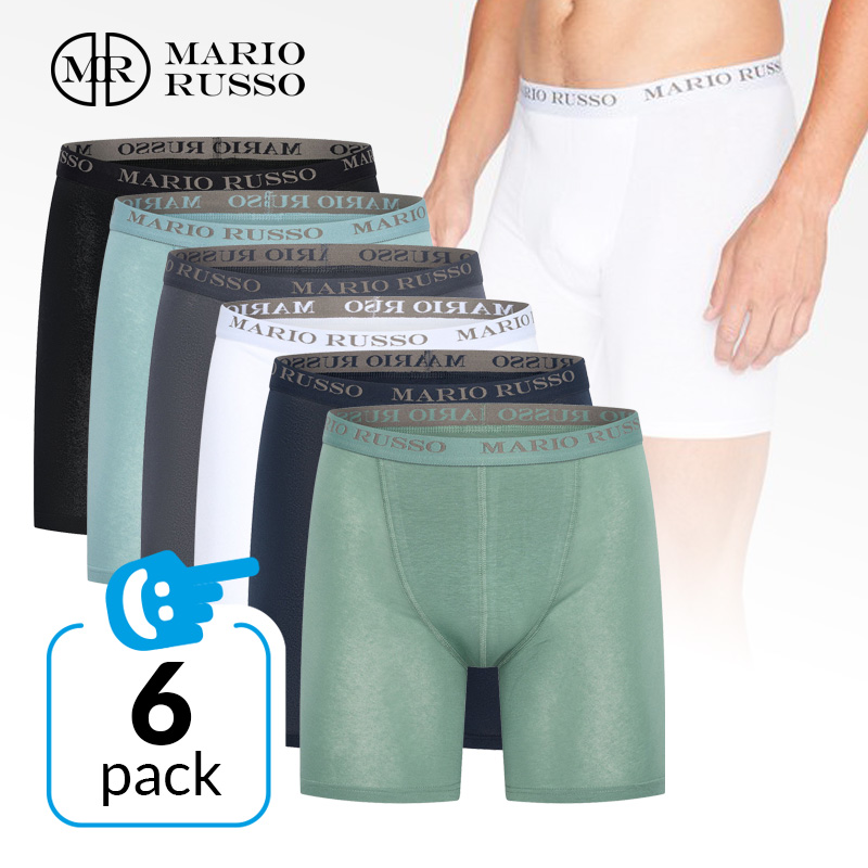 Koop Mario Russo Boxershorts - 6-pack - long fit -