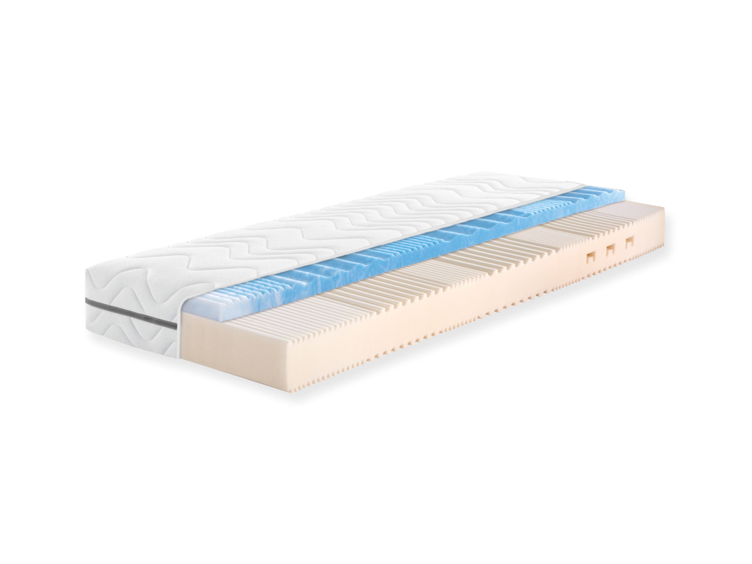 f.a.n. 7-zones comfortschuim matras met gelschuimtopper Solina Top (Stevig/extra stevig, 100 x 200 cm)-4000863132258