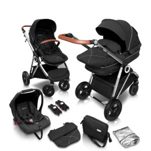 BabyGO Kinderwagen Halime AIR (zwart) (4260332055444)