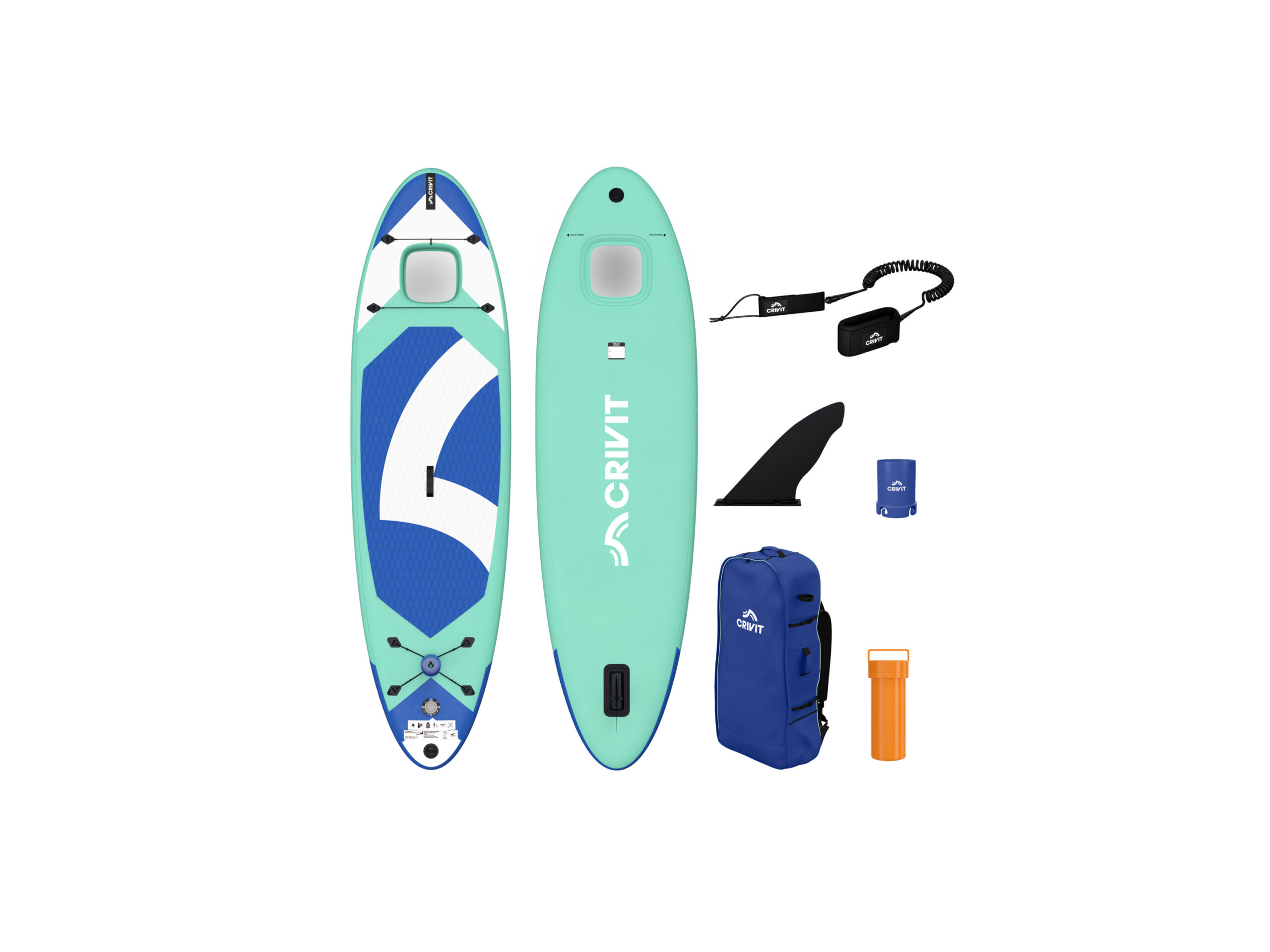 CRIVIT Opblaasbaar SUP-board Allround Aquaview (4054599128344)