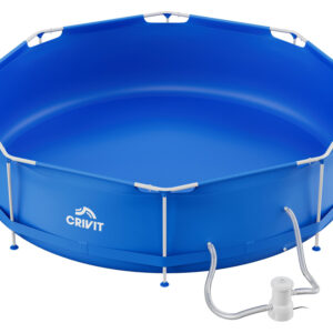 CRIVIT Zwembad met stalen frame Ø 300 x 76 cm (4052916350898)