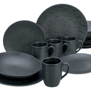 Creatable Serviesset Leisteen Black (16-delig combi-servies) (4045486205392)