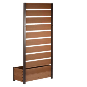 DOBAR Plantenbak met klimrek (Lichtbruin) (4055894583227)