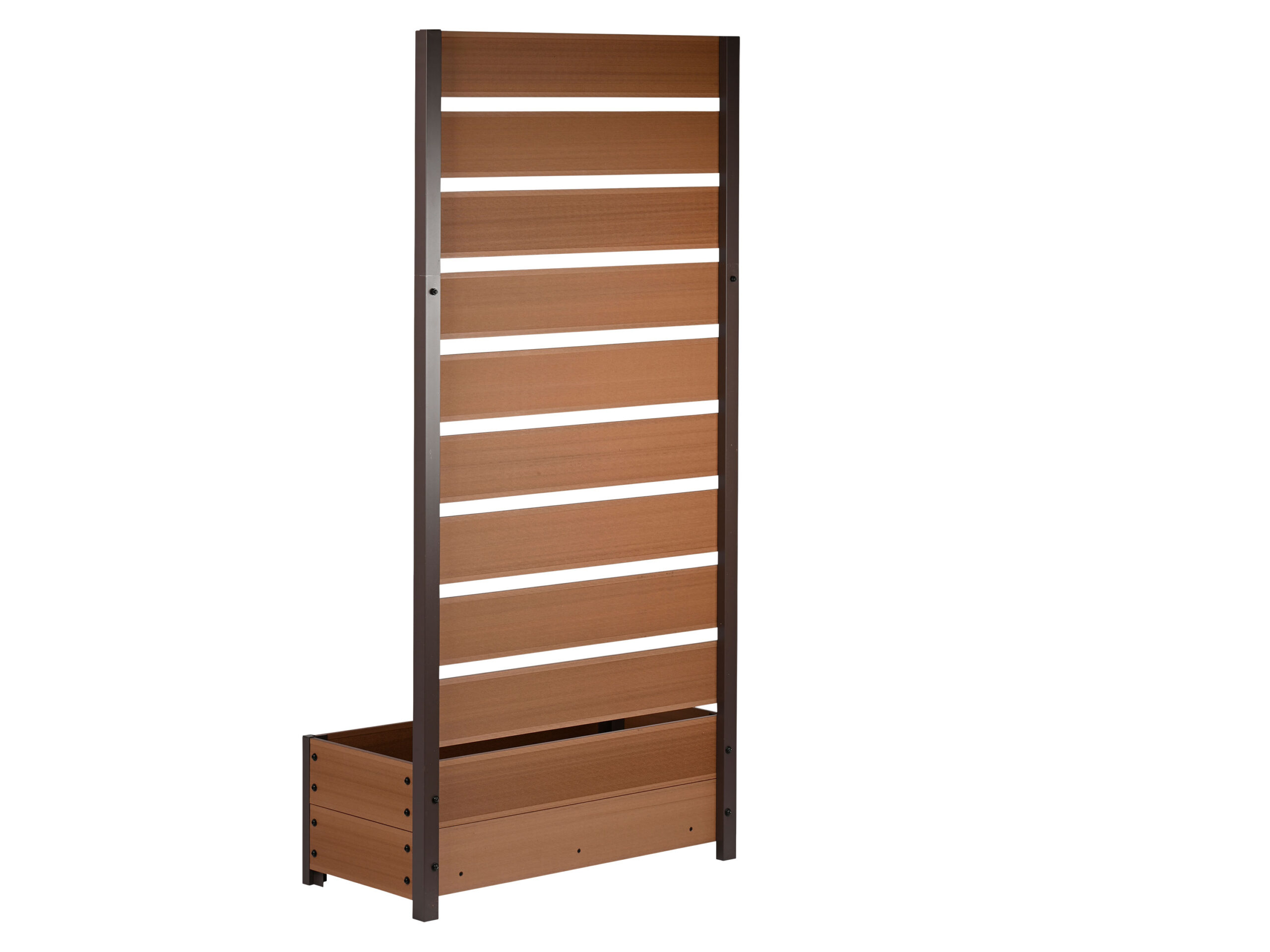 DOBAR Plantenbak met klimrek (Lichtbruin) (4055894583227)