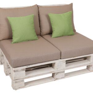 GO-DE Textil Palletkussenset (Beige/groen) (4014082058114)