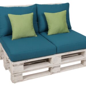 GO-DE Textil Palletkussenset (Petrol/groen) (4014082058152)