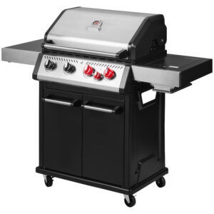 GRILLMEISTER Gas BBQ 4 branders en 1 keramische brander (4052916962732)