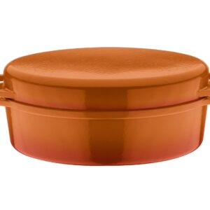 GSW Gietijzeren braadpan (2 in 1 brander, Oranje, 36 x 24 cm) (4005643717915)