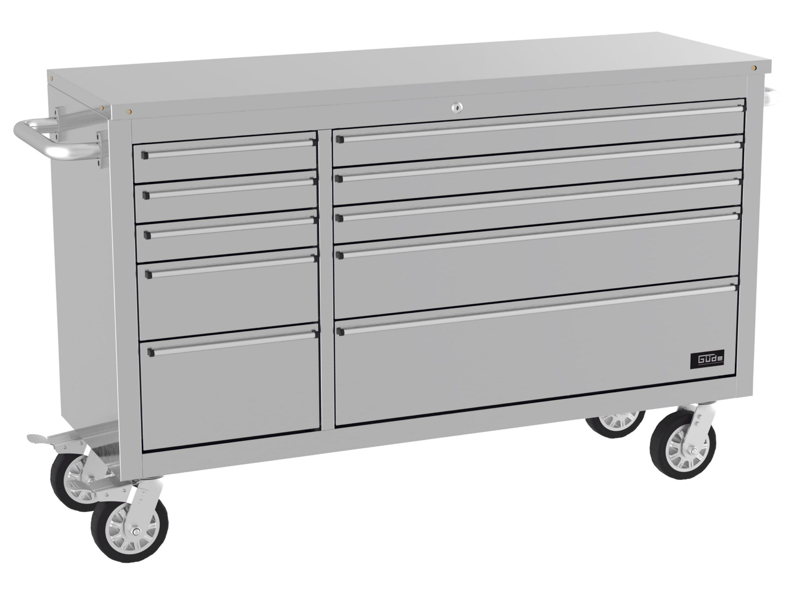 GÜDE Gereedschapswagen GW 10 INOX - RVS - 10 lades (4015671135230)