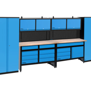 GÜDE Werkplaats kastenwand GWS 4100 - complete werkplaatsinrichting met werkbanken (4015671990235)