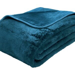 Gözze Premium Cashmere-Feeling deken (Petrol, 220 x 240 cm) (4021626157813)