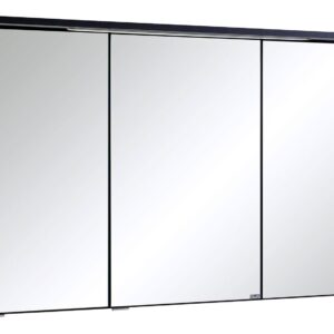 HELD Badkamer spiegelkast Bologna 3D (LED-inbouwlamp, Donkergrijs, 100 cm) (4251639433370)