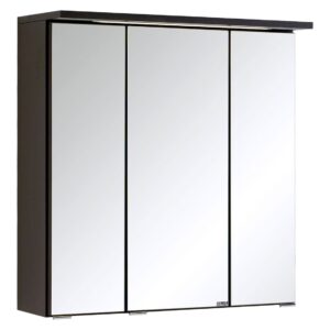 HELD Badkamer spiegelkast Bologna 3D (LED-inbouwlamp, Donkergrijs, 60 cm) (4251639433295)