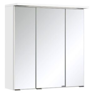HELD Badkamer spiegelkast Bologna 3D (LED-inbouwlamp, Wit, 60 cm) (4251639433288)