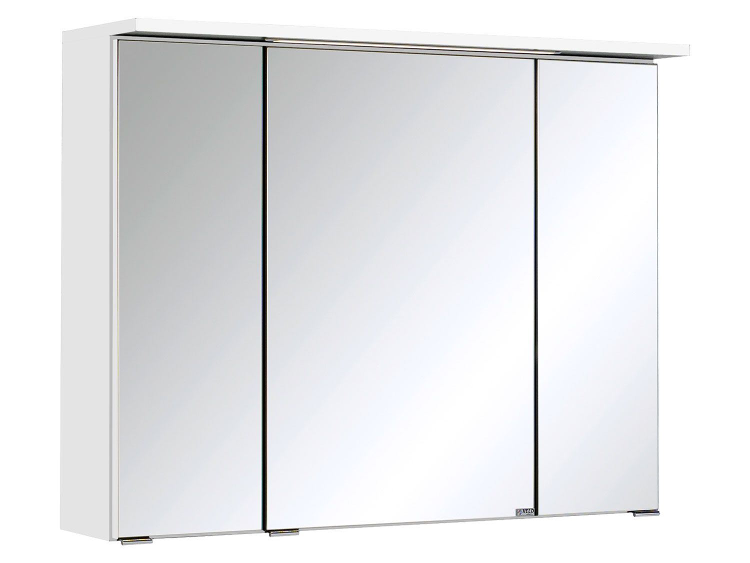 HELD Badkamer spiegelkast Bologna 3D (LED-inbouwlamp, Wit, 80 cm) (4251639433325)