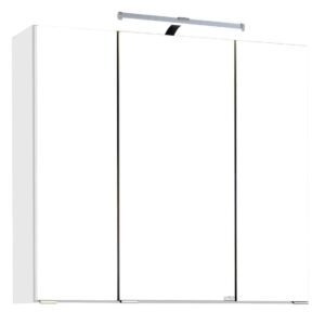 HELD Badkamer spiegelkast Bologna 3D (LED opbouwlamp, Wit, 70 cm) (4251639433400)