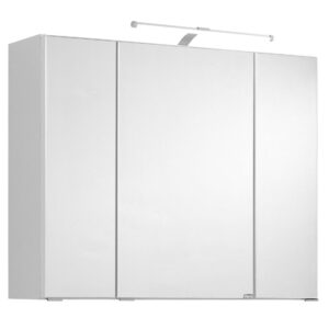 HELD Badkamer spiegelkast Bologna 3D (LED opbouwlamp, Wit, 90 cm) (4251639433448)
