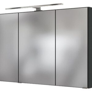 HELD Badkamer spiegelkast (Donkergrijs, 100 cm) (4251639434148)