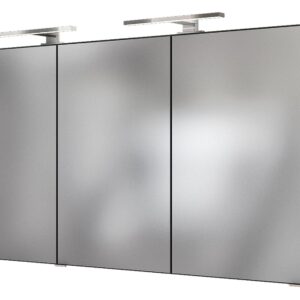 HELD Badkamer spiegelkast (Donkergrijs, 120 cm) (4251639434179)