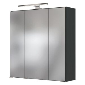 HELD Badkamer spiegelkast (Donkergrijs, 60 cm) (4251639434087)