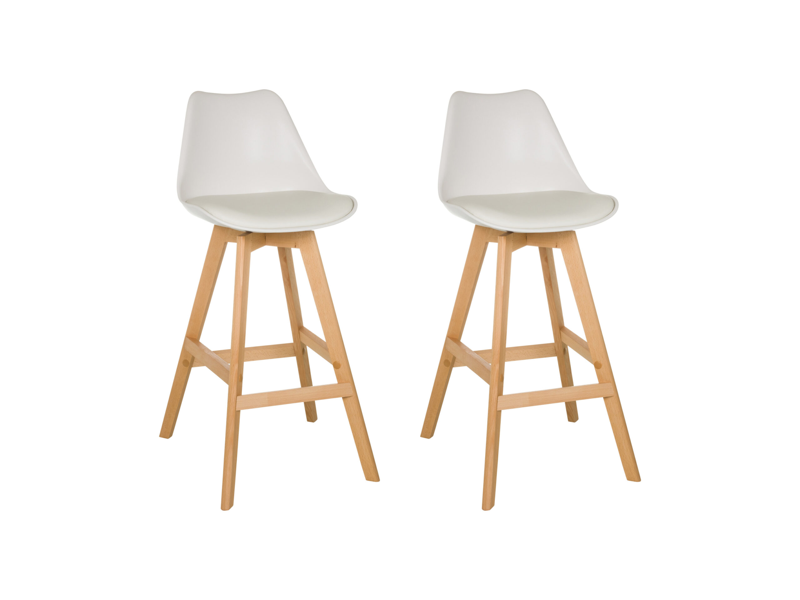HJH LIVING Set van 2 barkrukken Scandi High (4064323045120)