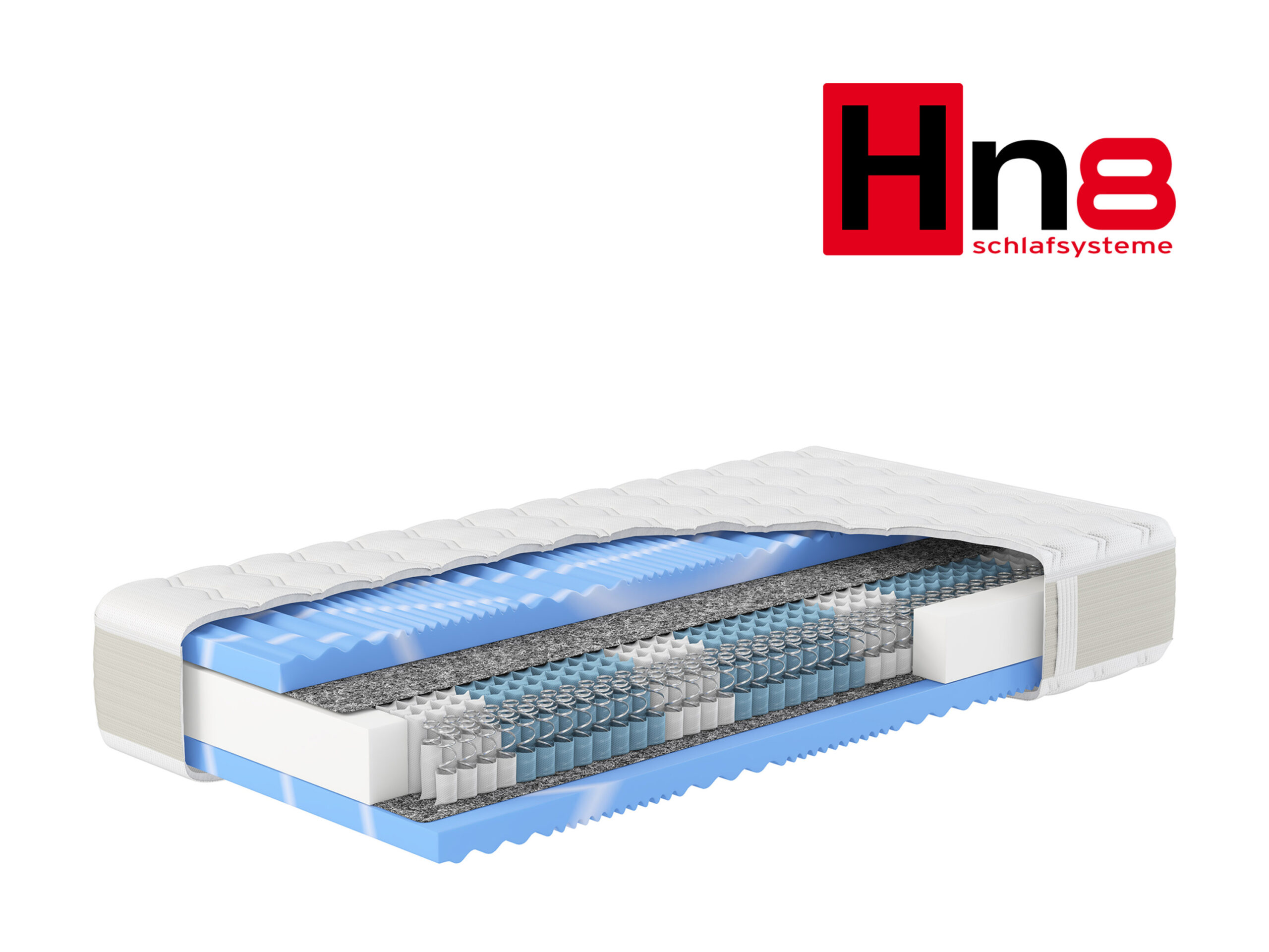 Hn8 Schlafsysteme Pocketvering matras Gelstar XXL (Stevig (H3), 140 x 200 cm) (4046277565954)