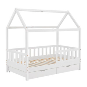 Juskys Kinderbed Marli (Wit met lades, 200 x 90 cm) (4260565527534)