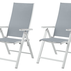 LIVARNO HOME Set van 2 verstelbare tuinstoelen Houston (4052916308943)