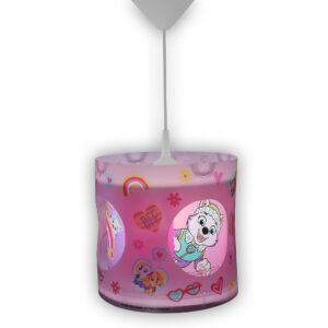 Niermann Draaibare hanglamp Paw Patrol, in hoogte verstelbaar (Lichtroze) (4036239101184)