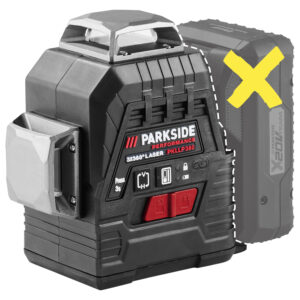 PARKSIDE PERFORMANCE Accu-kruislijnlaser 20 V zonder accu en lader (4052916837443)