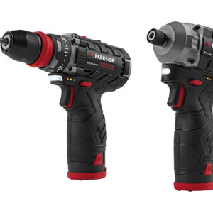 PARKSIDE PERFORMANCE Accu-schroefboormachine en -slagschroevendraaier 12 V met accu's en lader (4052916672174)