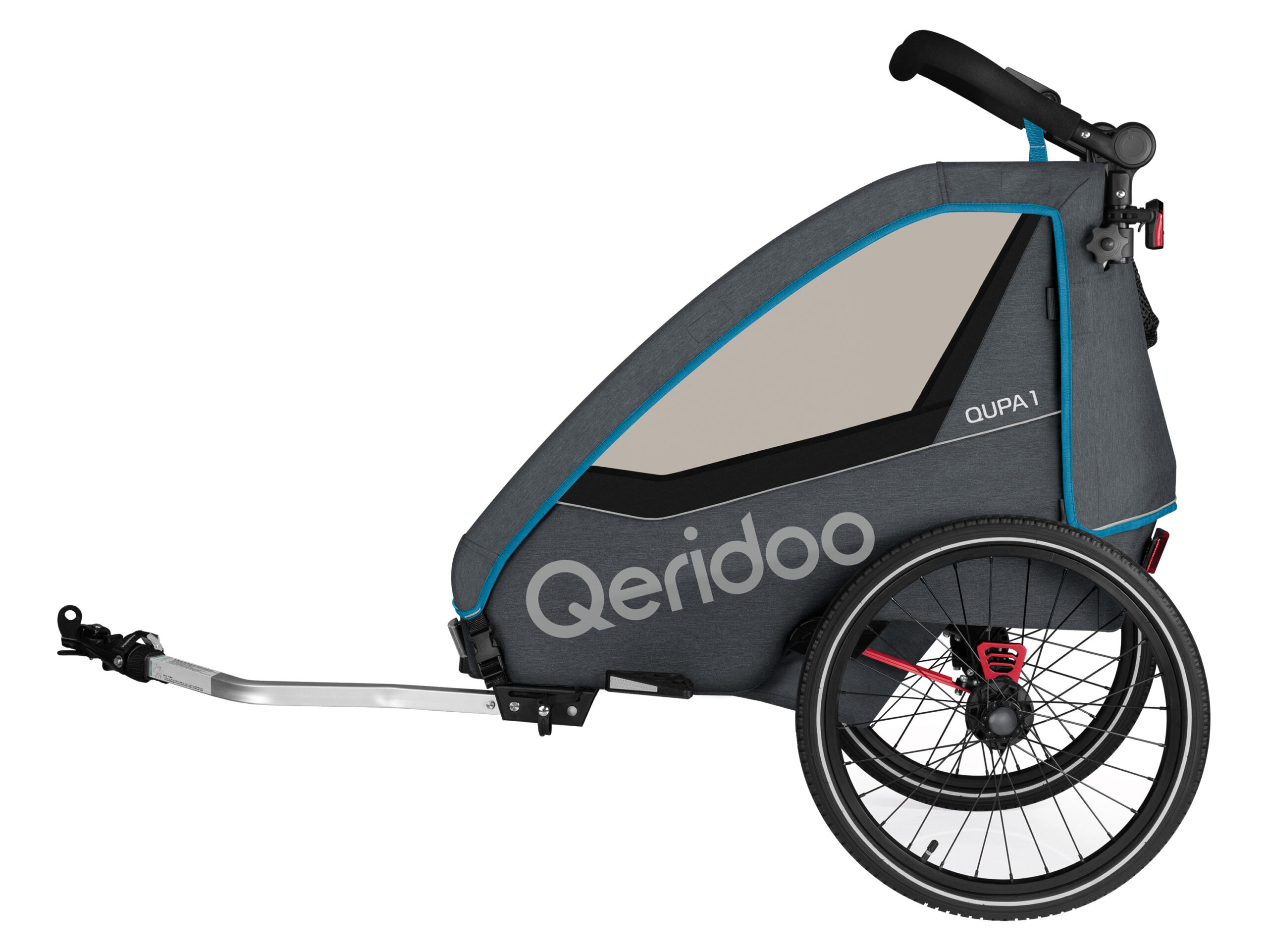 QERIDOO Fietskar QUPA 1 (blauw) (4260204181134)