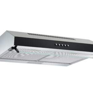 Respekta Onderbouw afzuigkap met glasscherm Lili of Tilla - 60 cm (Breedte: 60cm, Zilver/zwart) (4260641229895)