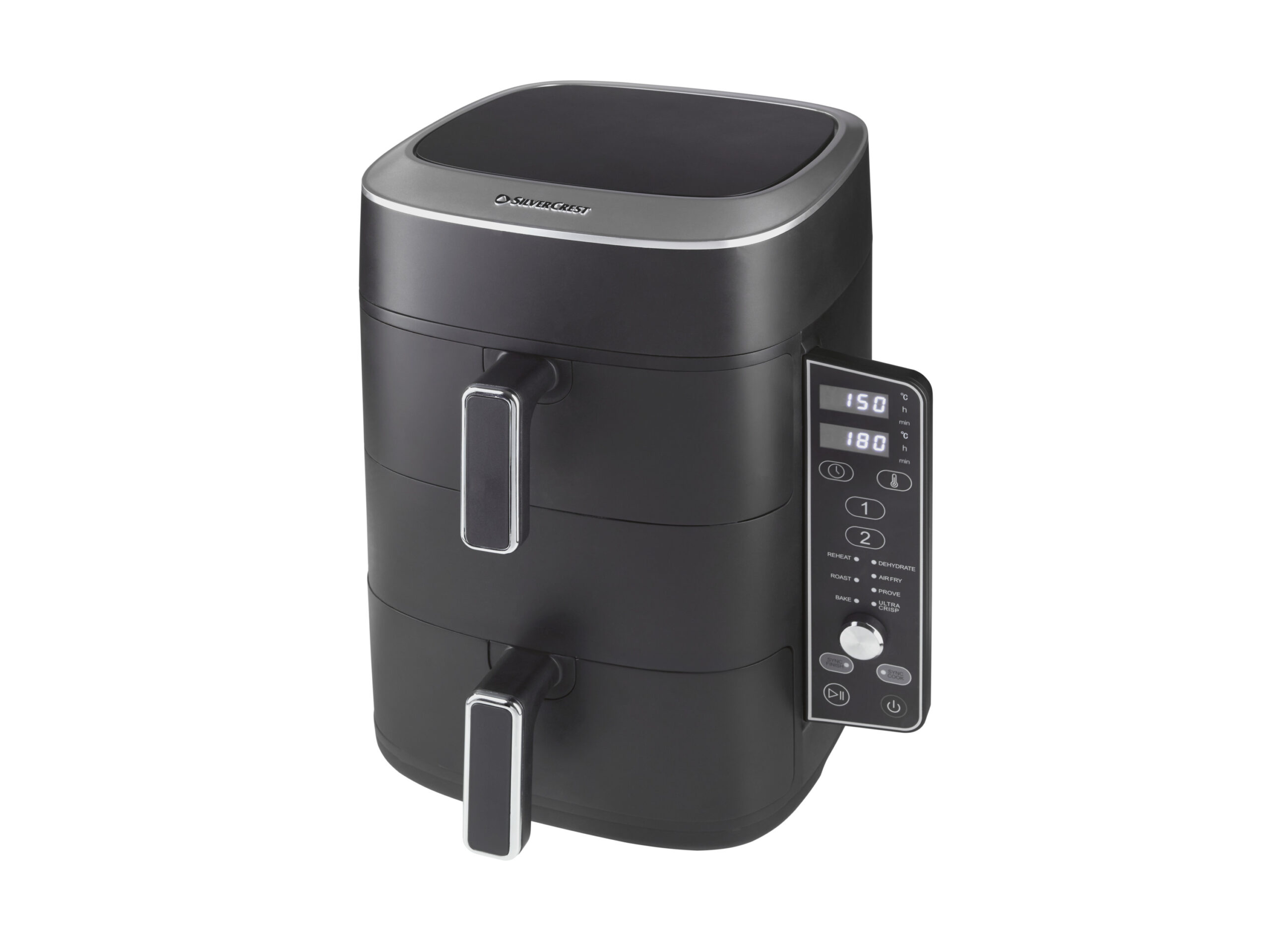 SILVERCREST Dubbele airfryer 2x 4,75 L (4054599119793)
