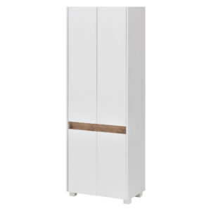 Schildmeyer Hoge badkamerkast Cosmo (2-deurs (breedte 57cm), parelwit) (4027181109816)