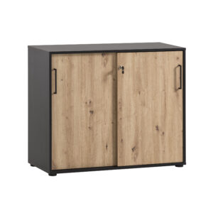 Schildmeyer Kast Aino (4 vakken, zwart mat eiken) (4027181119785)