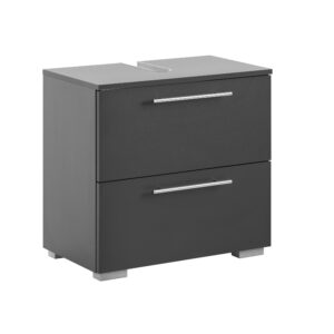 Schildmeyer Onderkast wastafel Carlos (Breedte 60 cm, Antraciet) (4027181112700)