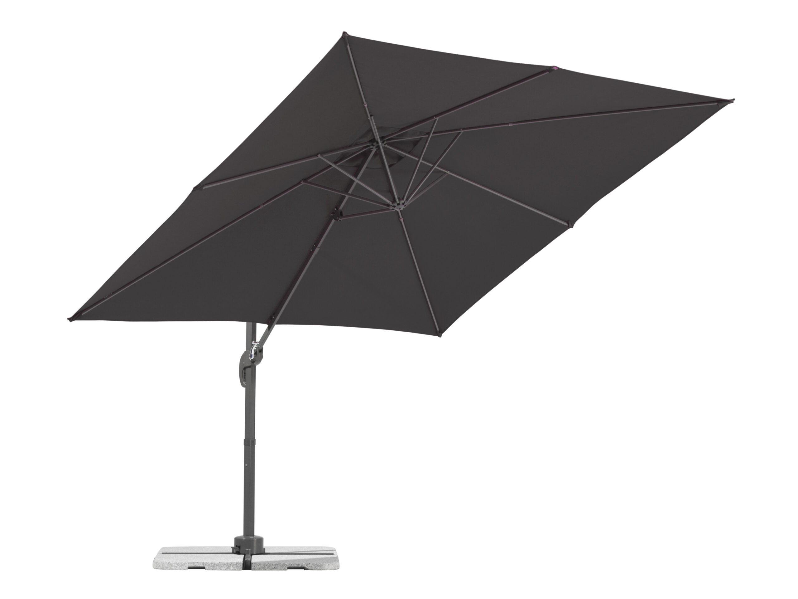 Schneider Zweefparasol Valencia 250 x 250 cm (Antraciet) (4000570631150)