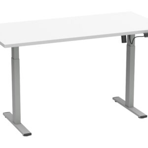 VCM Elektrisch verstelbaar bureau E-Lona (Wit/zilver, 160 x 80 cm) (4051814440700)