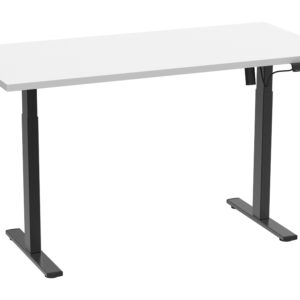 VCM Elektrisch verstelbaar bureau E-Lona (Wit/zwart, 110 x 80 cm) (4051814435881)