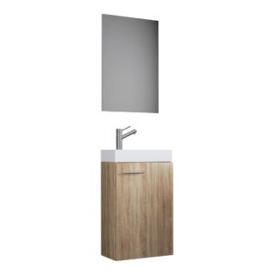 VCM Gastenwastafel Slito (Spiegel, sonoma eik) (4051814373060)