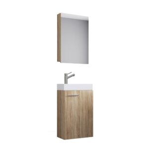 VCM Gastenwastafel Slito (Spiegelkast, sonoma eik) (4051814373091)