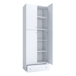 VCM Kast Lona (Draaideuren met lade, Wit, XXL) (4051814413506)