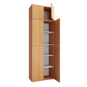 VCM Kast Lona (Draaideuren met opzetstuk, beuken, XXl) (4051814413483)