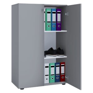 VCM Kast Lona (Openslaande deuren, Grijs, XL) (4051814370984)