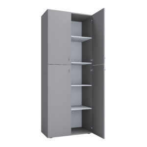 VCM Kast Lona (Openslaande deuren, Grijs, XXL) (4051814372858)