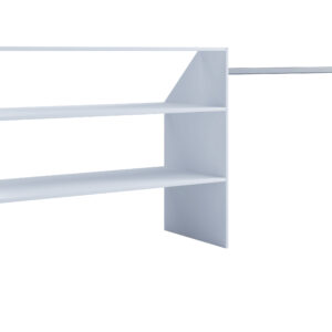 VCM Kledingkast Dacho (Schuine dakplank, Wit) (4051814376290)